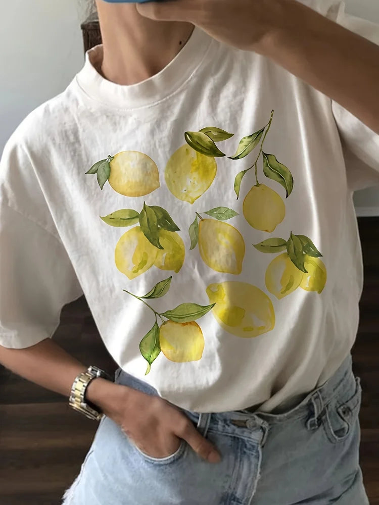 Sunny Citrus Cotton Tee